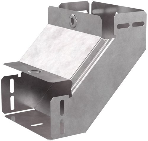 Угол для лотка вертикальный внутренний с крышкой Промрукав Стандарт 90град. 150х80 фото Угол для лотка вертикальный внутренний с крышкой Промрукав Стандарт 90град. 150х80 картинка